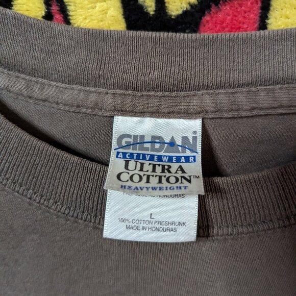 Vintage Y2K Trans-Siberian Orchestra Brown Logo T-Shirt size Large - Picture 3 of 4